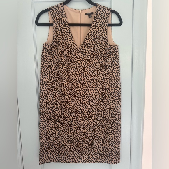 Ann Taylor Silk Shift Dress Cheetah print - Picture 1 of 3